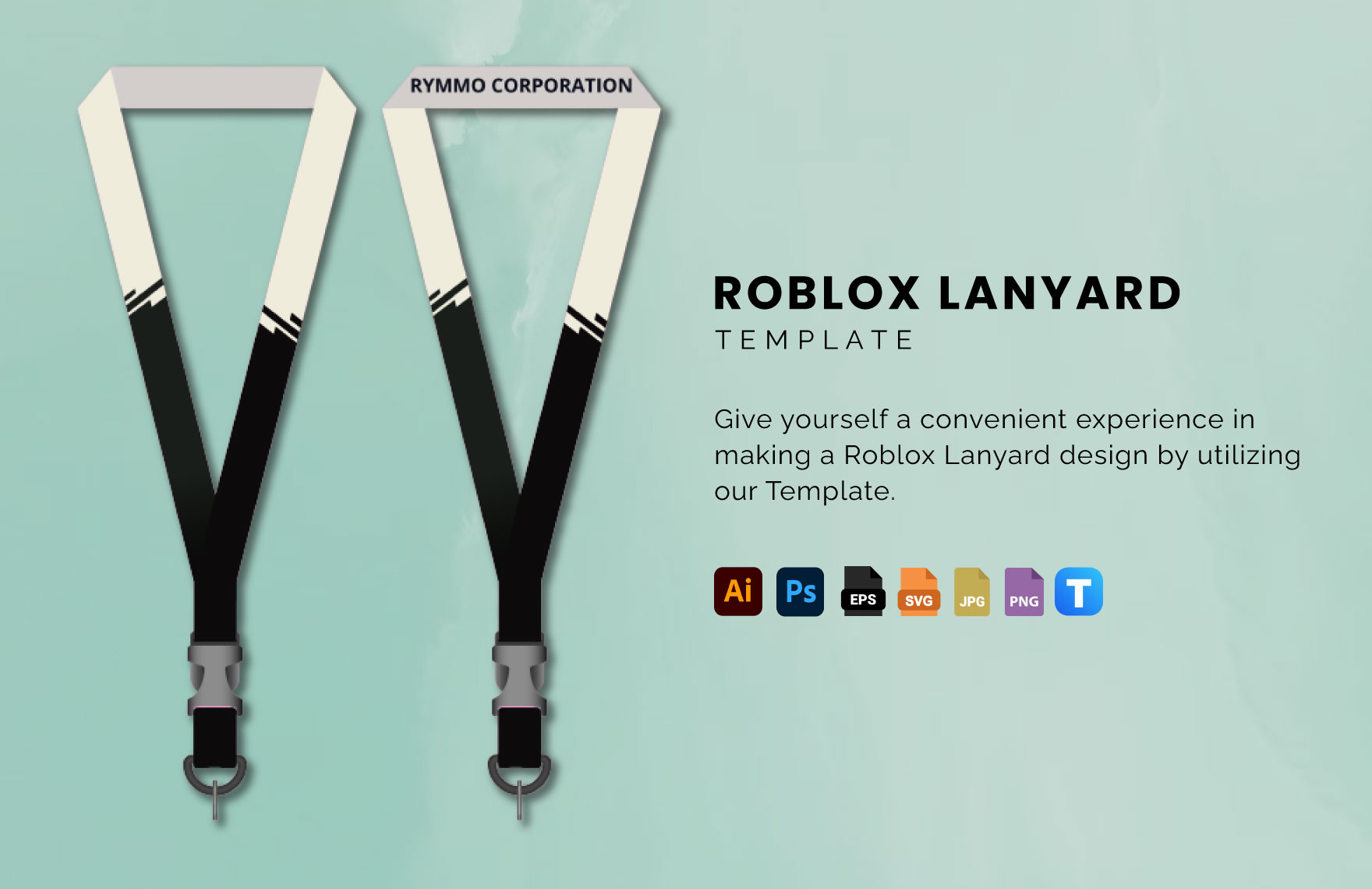 Roblox Lanyard Template - Download in Illustrator, PSD, EPS, SVG, JPG, PNG