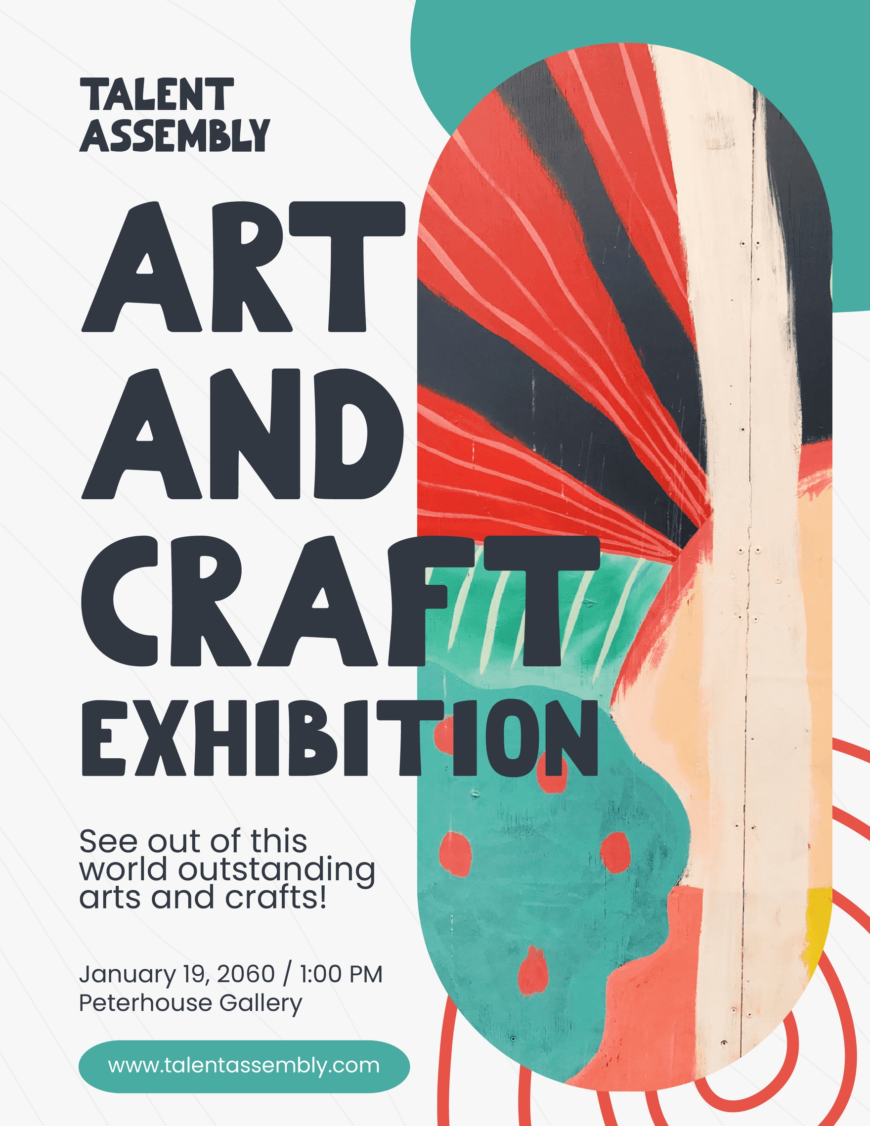 Art And Craft Exhibition Flyer in PSD, Illustrator, Publisher, Word, Google Docs - Download | Template.net