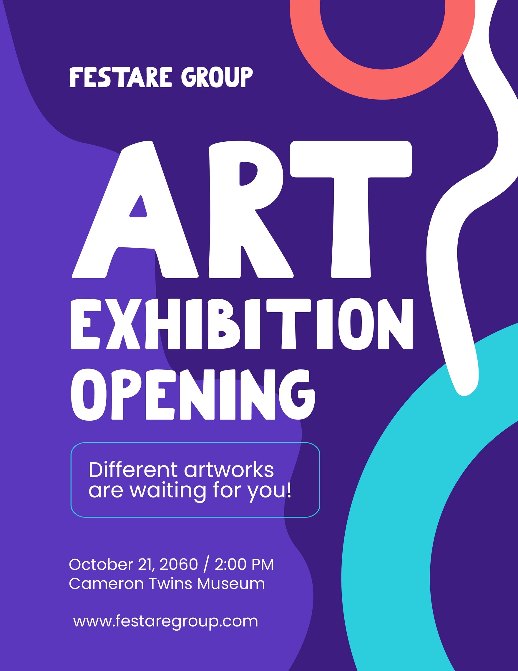 Art Exhibition Opening Flyer