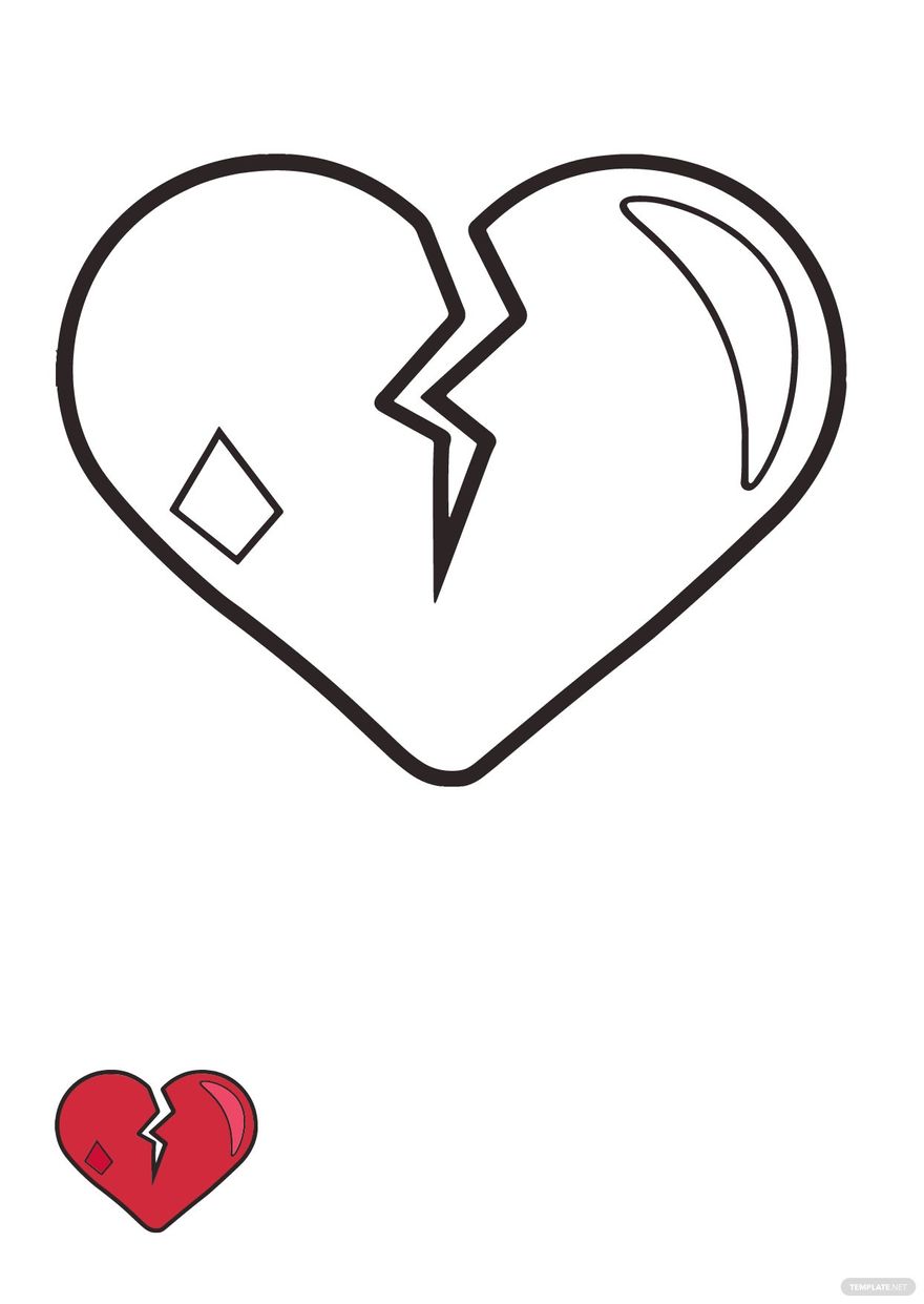 FREE Broken Heart Template Download In PDF Illustrator Photoshop 