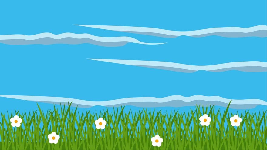 Free Grass And Sky Background in Illustrator, EPS, SVG, JPG, PNG