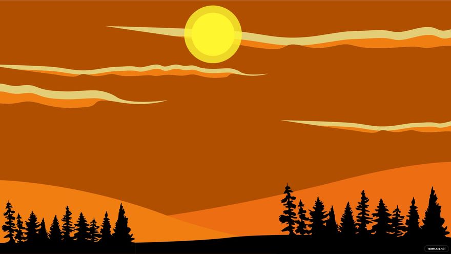 Free Sky And Trees Background in Illustrator, EPS, SVG, JPG, PNG
