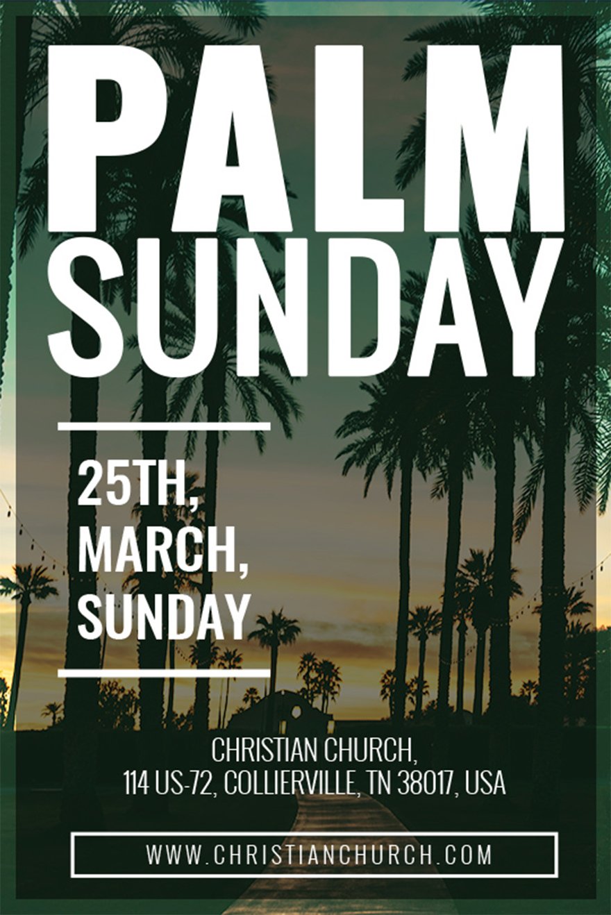 Free Palm Sunday Tumblr Post Template