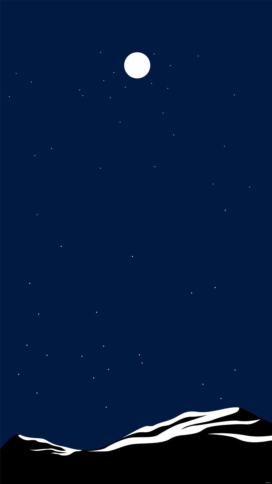 Free Night Sky Iphone Background in Illustrator, EPS, SVG, JPG, PNG