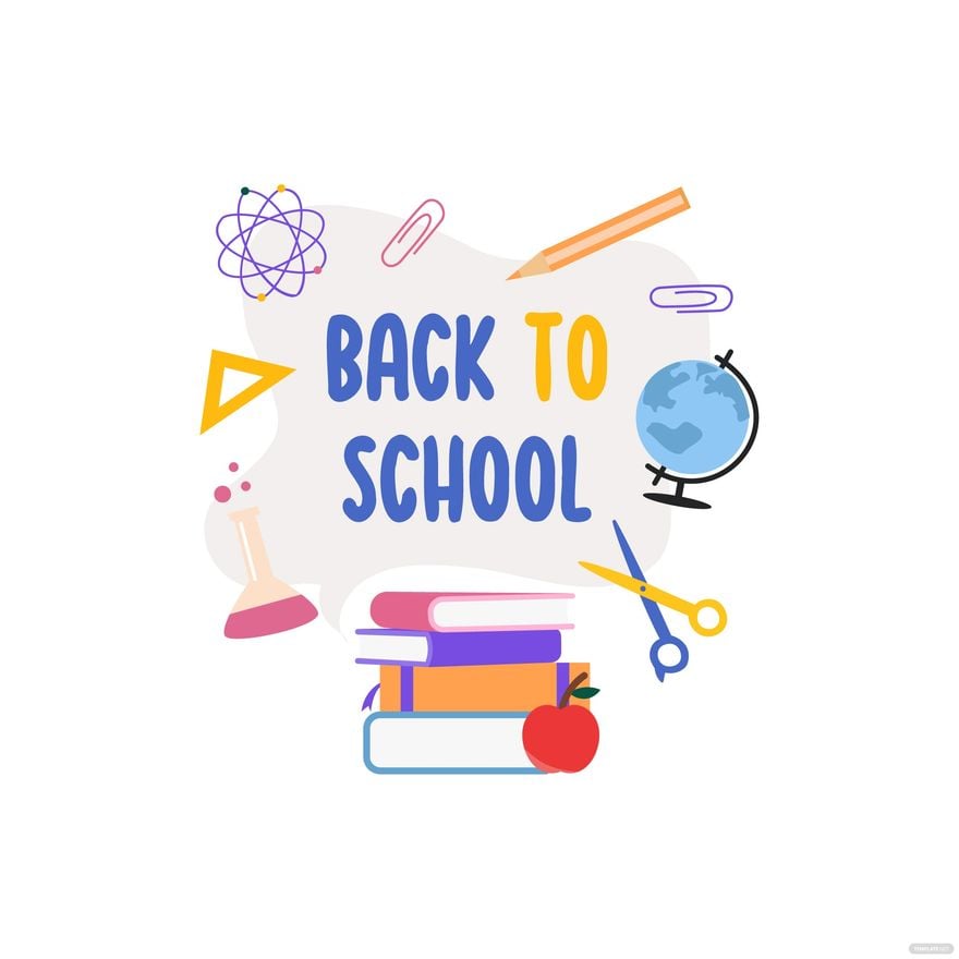Back To School Supplies Clipart
