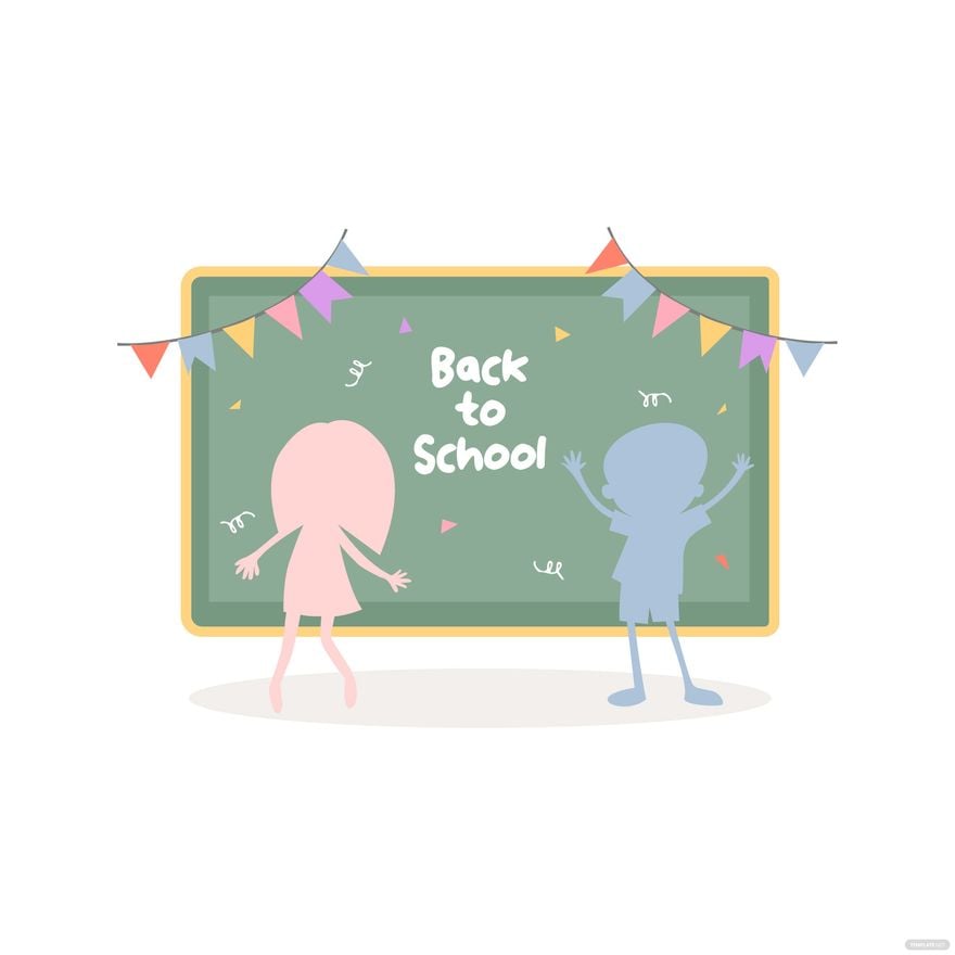 Back To School Party Clipart in Illustrator, EPS, SVG, JPG, PNG