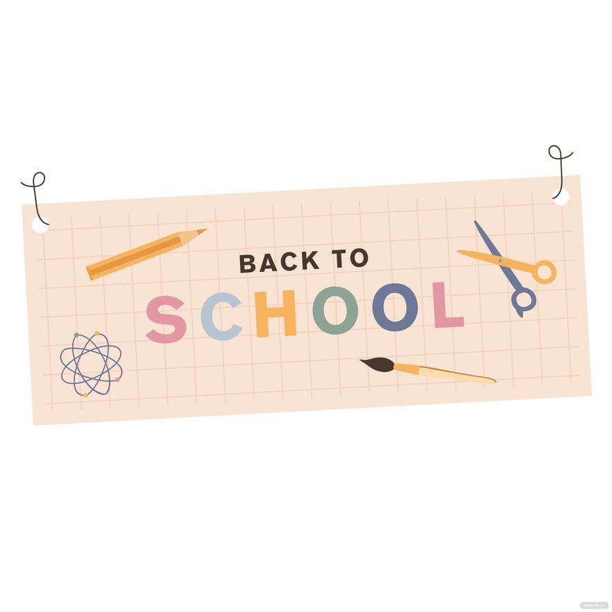 Back To School Banner Clipart