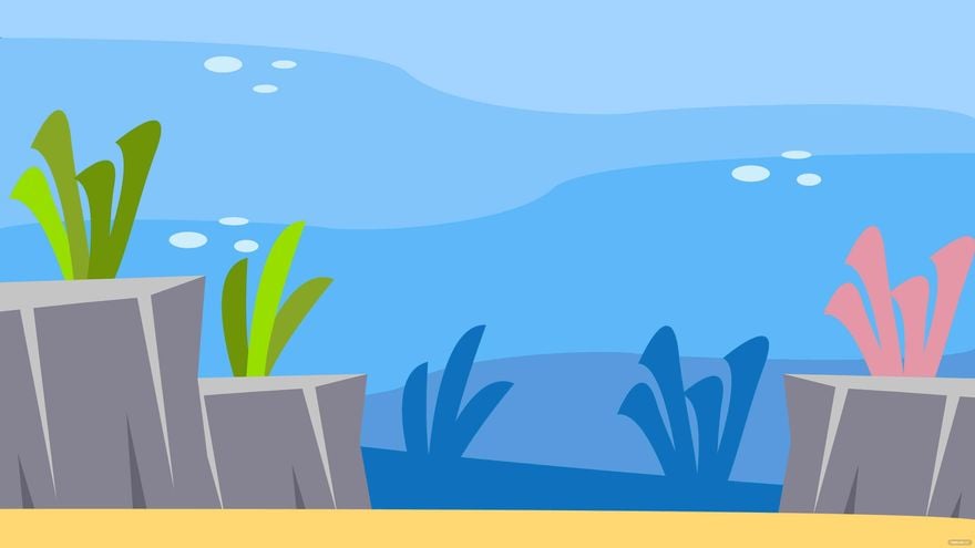 Free Cartoon Ocean Background - Download in Illustrator, EPS, SVG ...