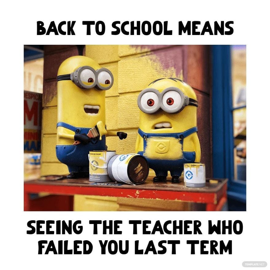 Cartoon Back To School Meme