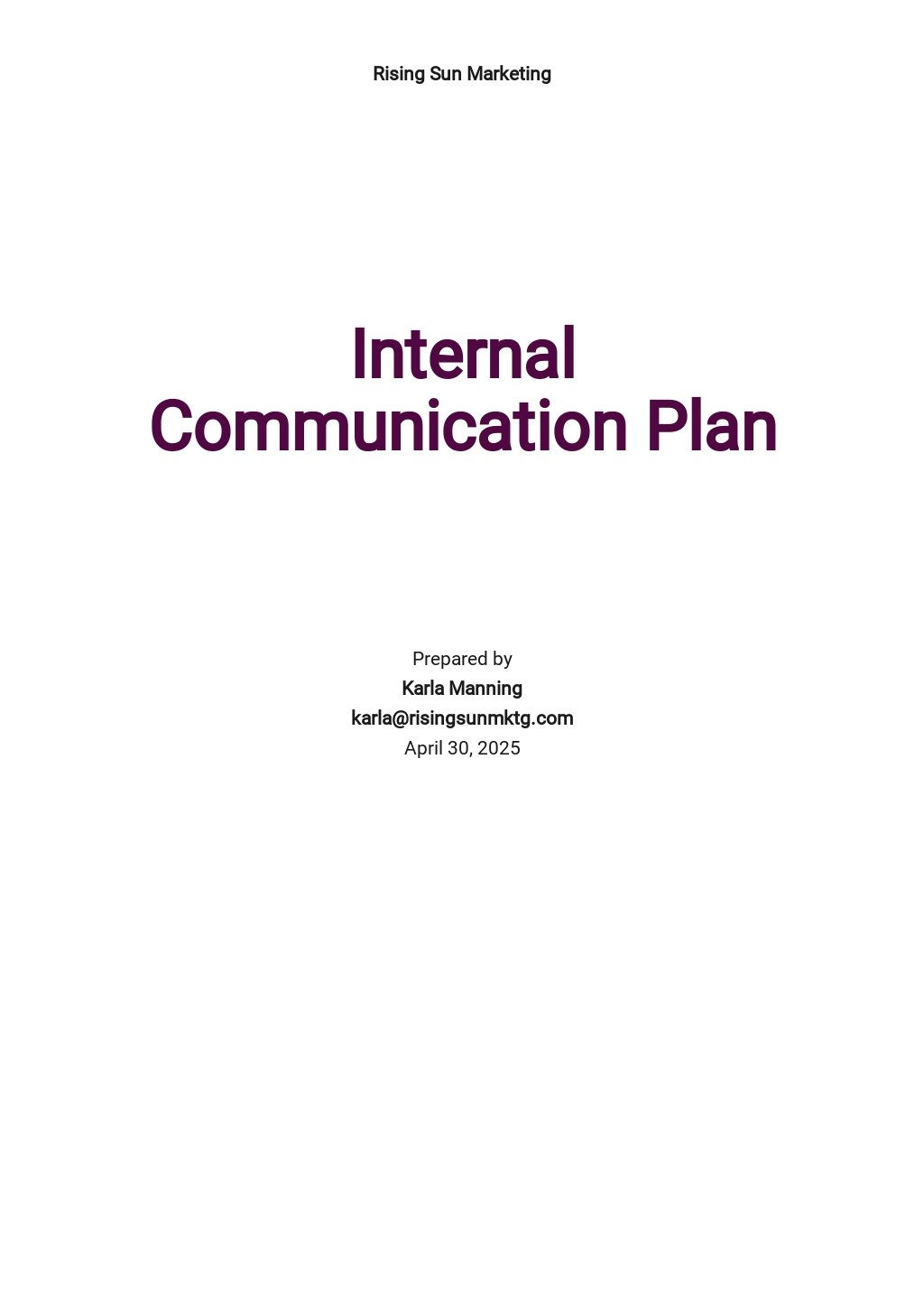 53  FREE Communication Plan Templates Edit Download Template net