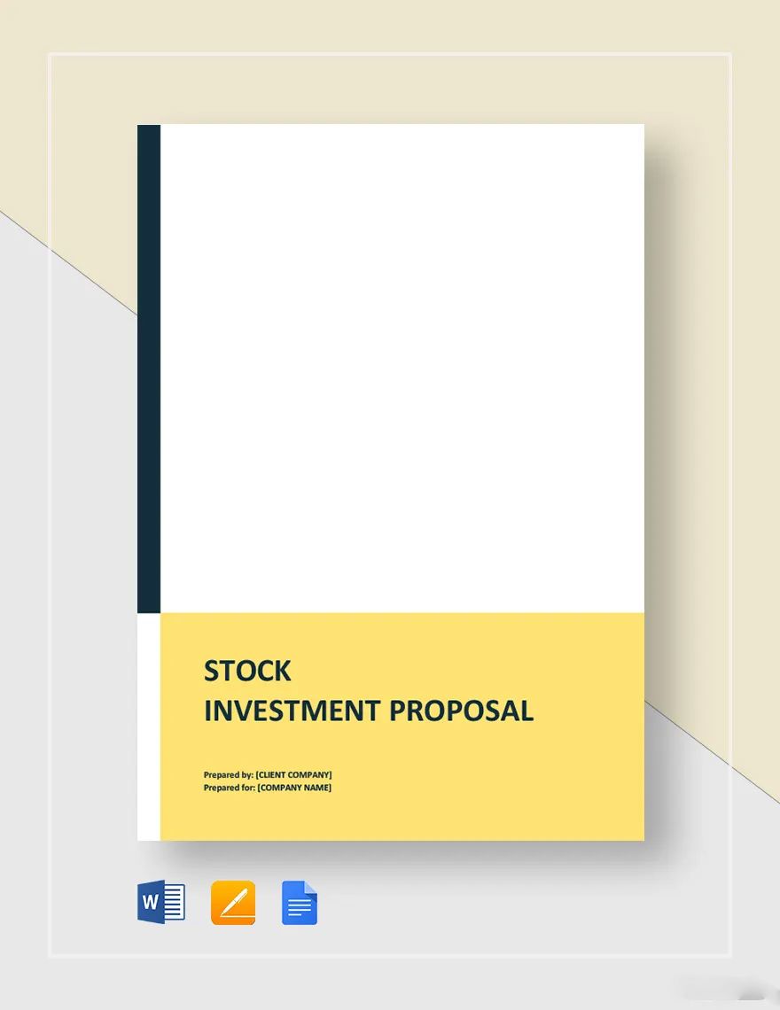 Stock Investment Proposal Template