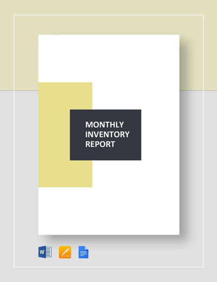 monthly inventory report