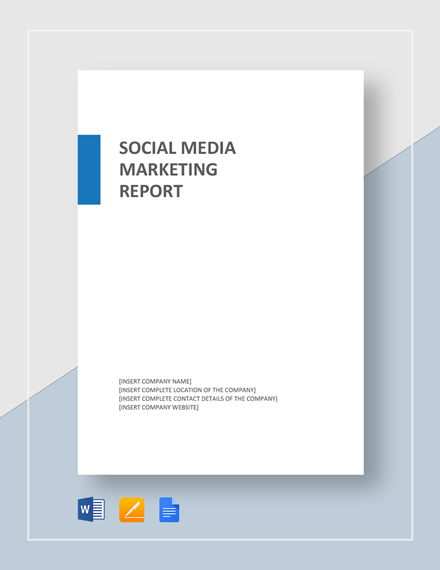 Social Media Marketing Report Example