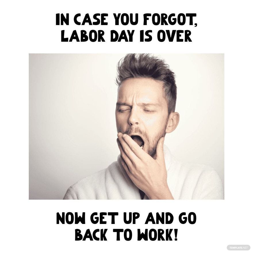 Free Back To Work After Labor Day Meme