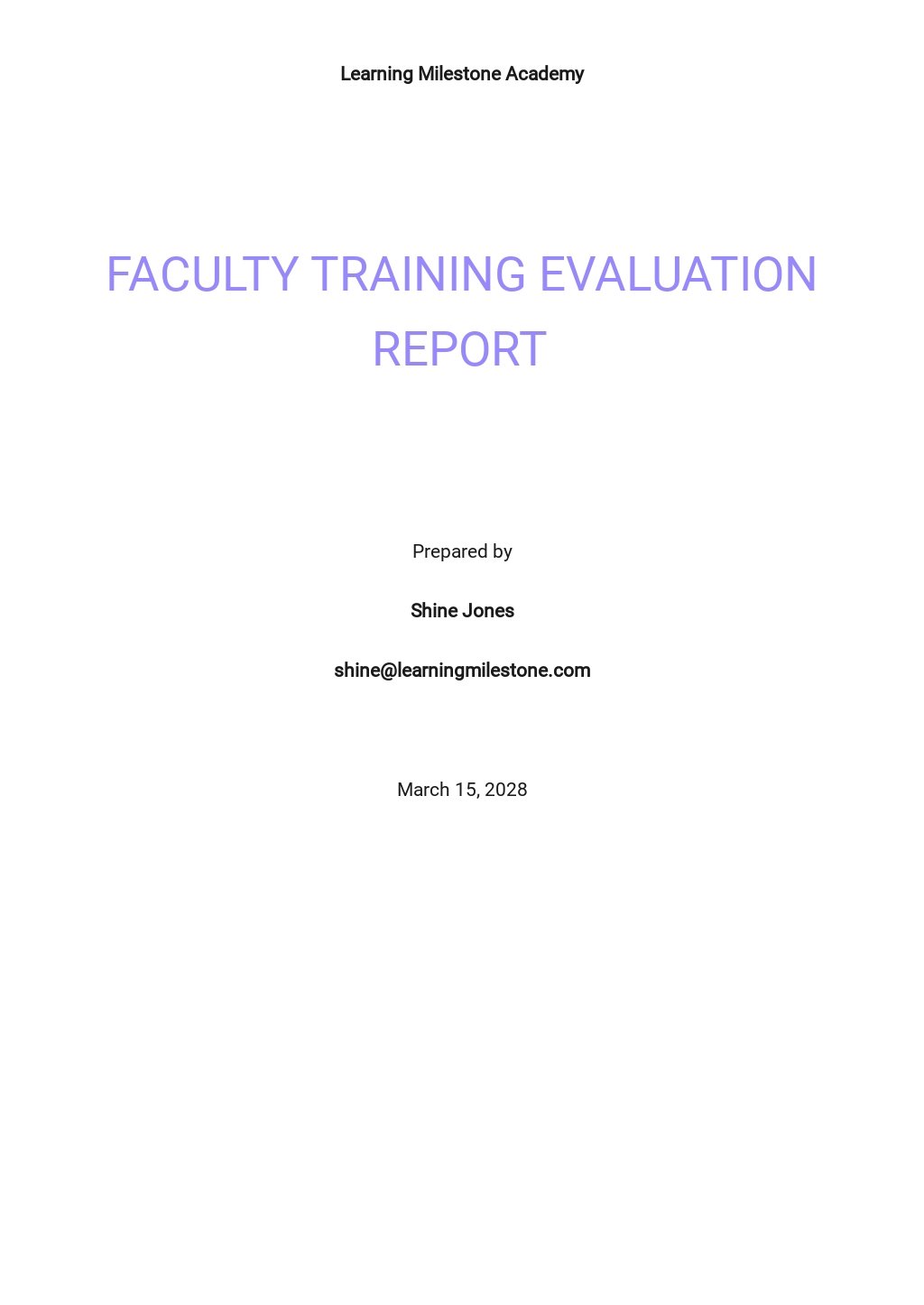 Training Evaluation Report Template - Google Docs, Word  Template.net Inside Training Evaluation Report Template