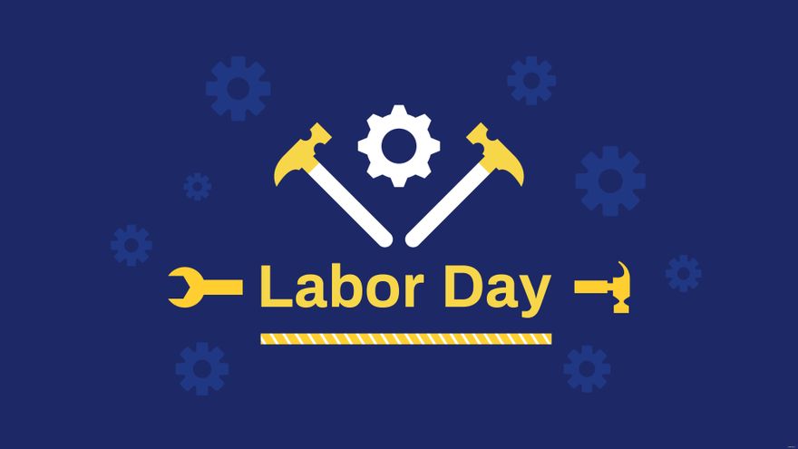 Free Simple Labor Day Background in Illustrator, EPS, SVG, JPG, PNG