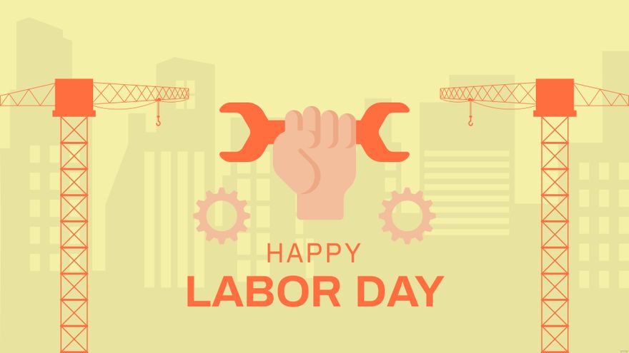 Free Labor Day Greetings Background in Illustrator, EPS, SVG, JPG, PNG