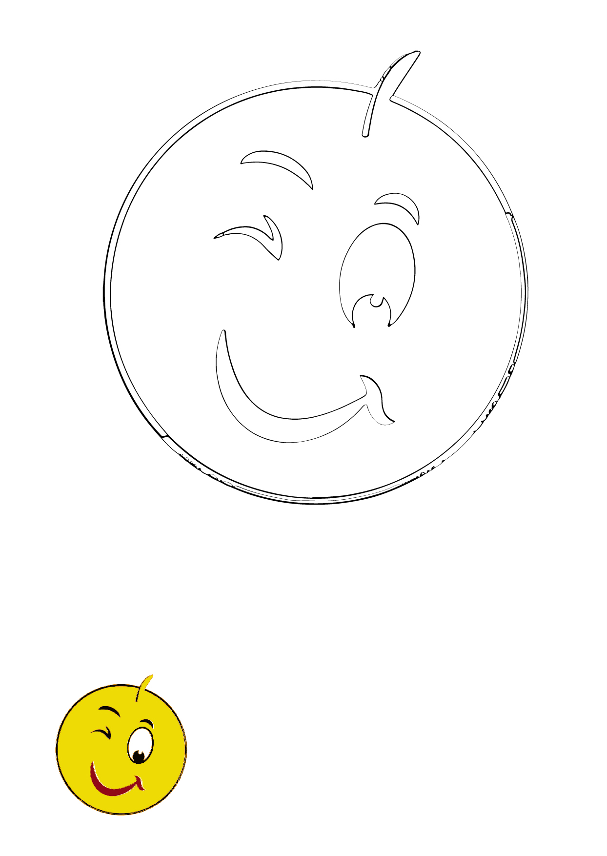 winking smiley face clip art
