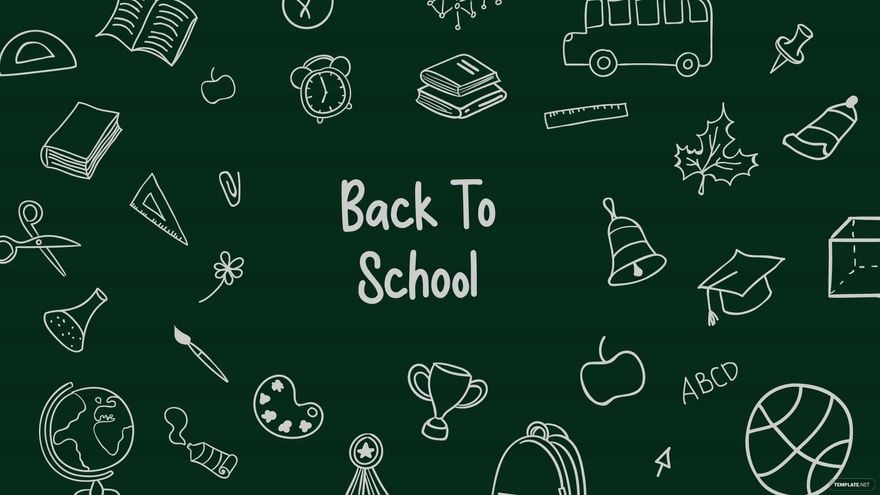 Free Doodle Back To School Background