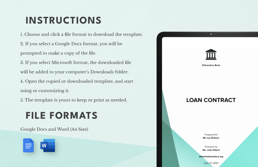 Loan Contract Template