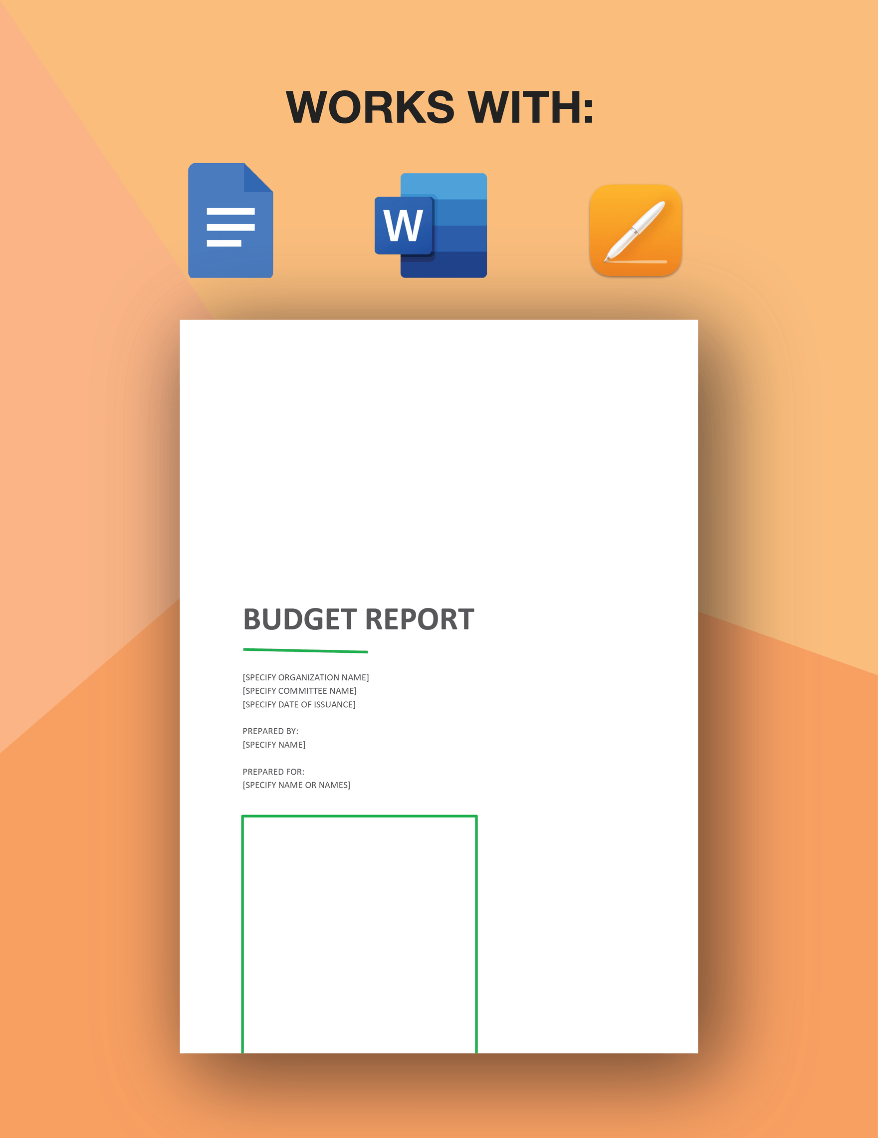 Budget Report Template