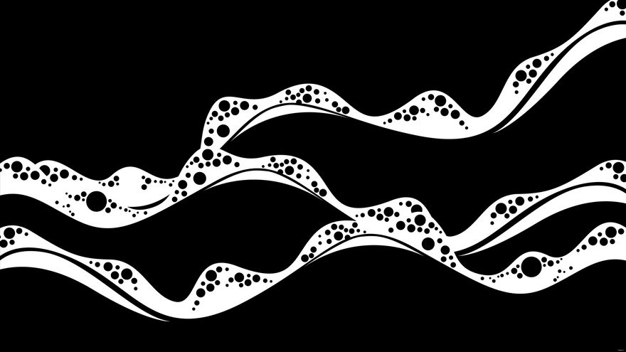 Black And White Ocean Background