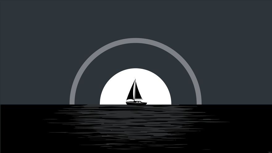 Free Black Ocean Background in Illustrator, EPS, SVG, JPG, PNG