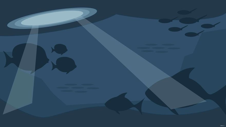 Free Fish Ocean Background in Illustrator, EPS, SVG, JPG, PNG