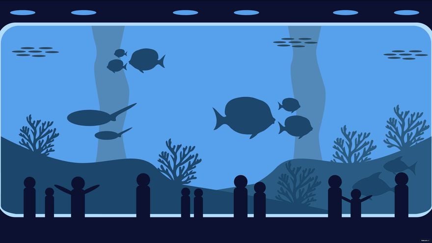 Ocean Aquarium Background in SVG, Illustrator, JPG, EPS, PNG - Download