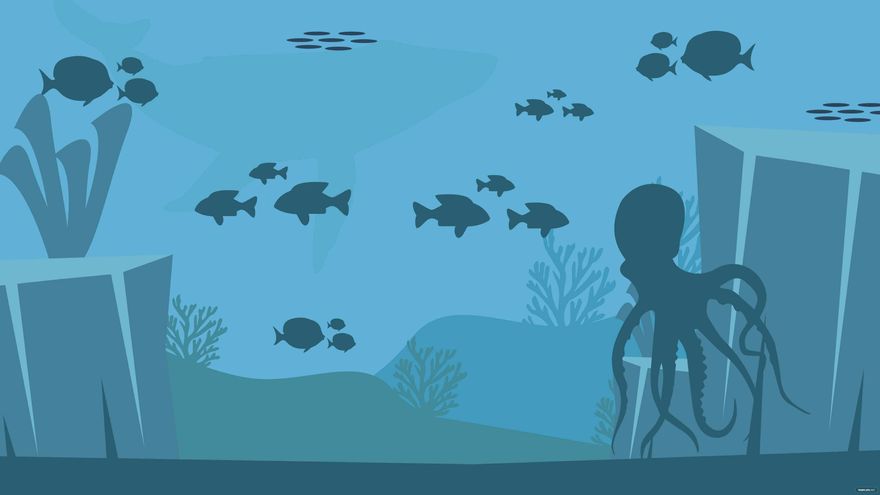 Free Ocean Life Background in Illustrator, EPS, SVG, JPG, PNG
