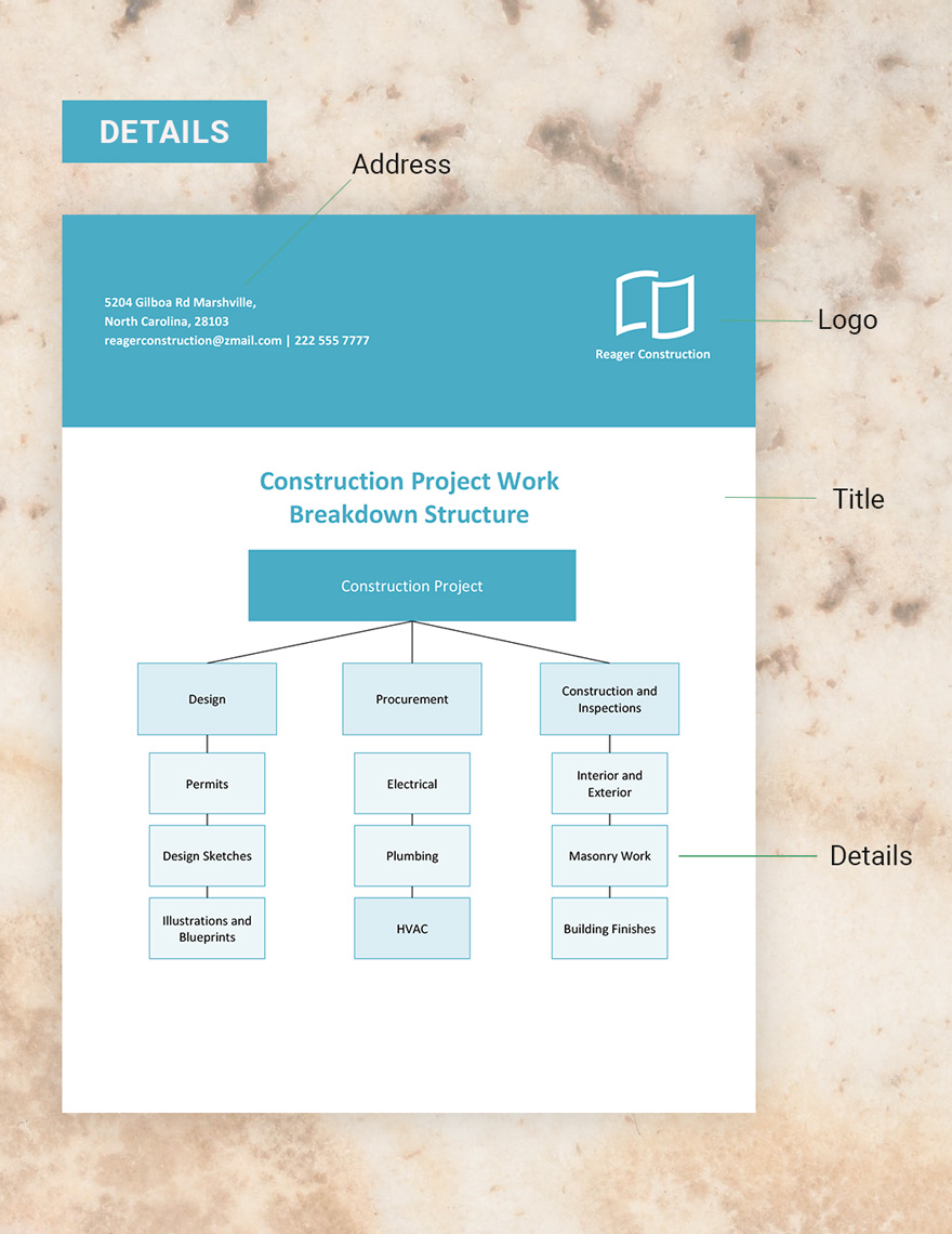 Construction Project WBS Template