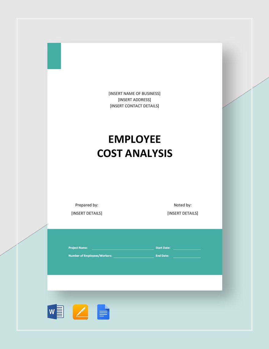Employee Cost Analysis Template