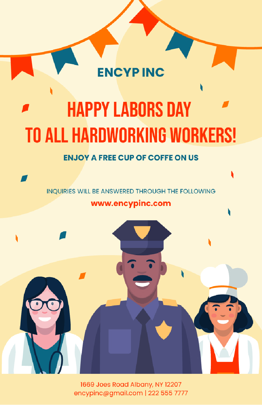 Labor Day Celebration Poster