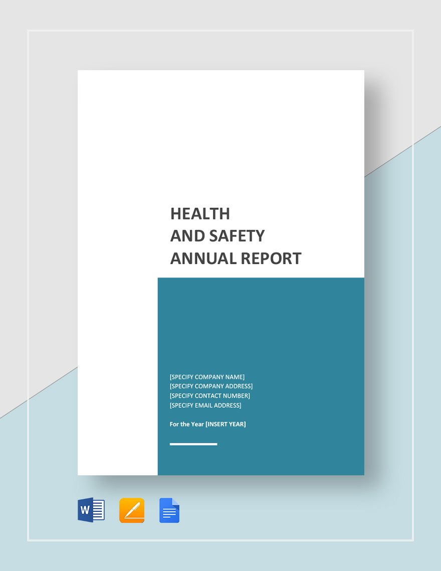 Health and Safety Annual Report Template