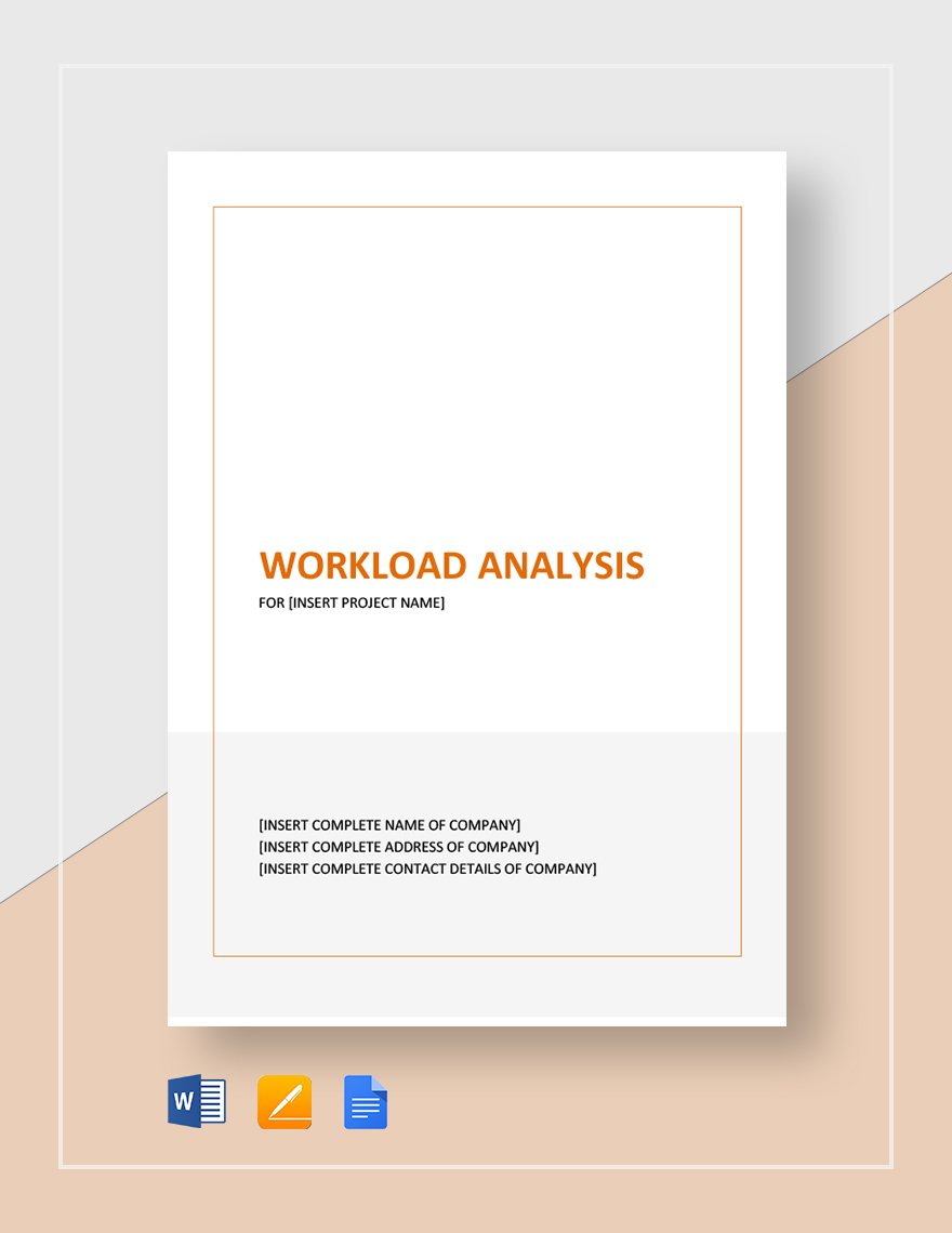 Work Load Analysis Template