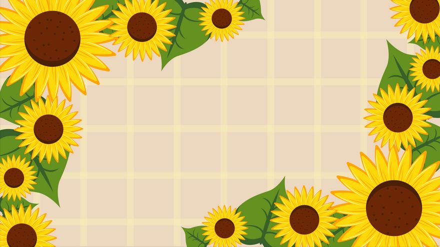 Free Sunflower Background in Illustrator, EPS, SVG, JPG, PNG
