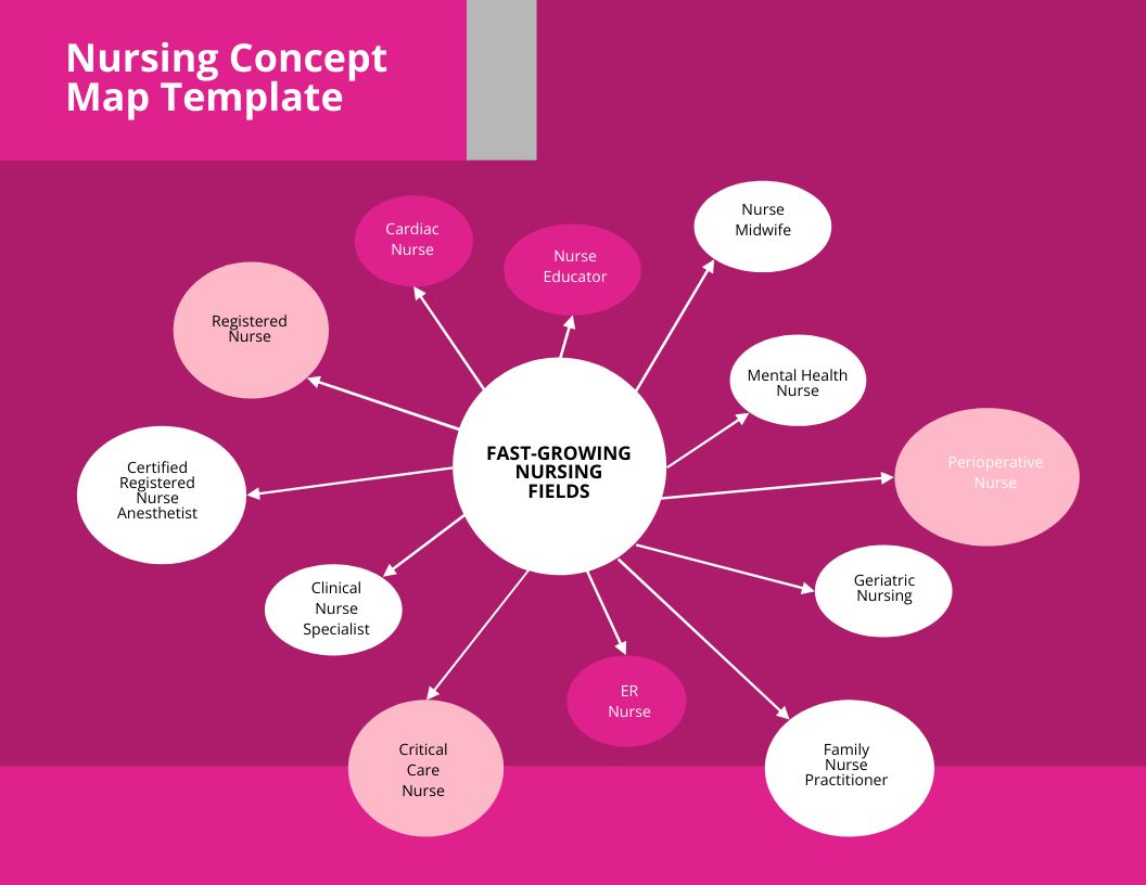 Nursing Concept Map Template in Word, Google Docs