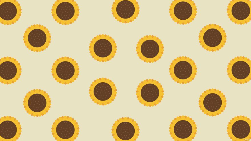 Free Sunflower Pattern Background