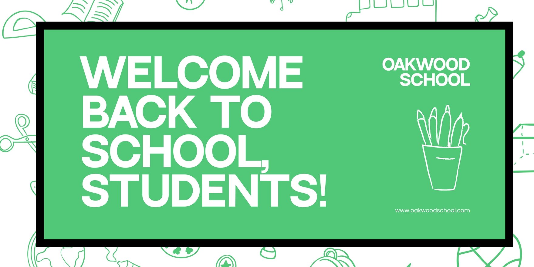 Welcome Back Students Banner