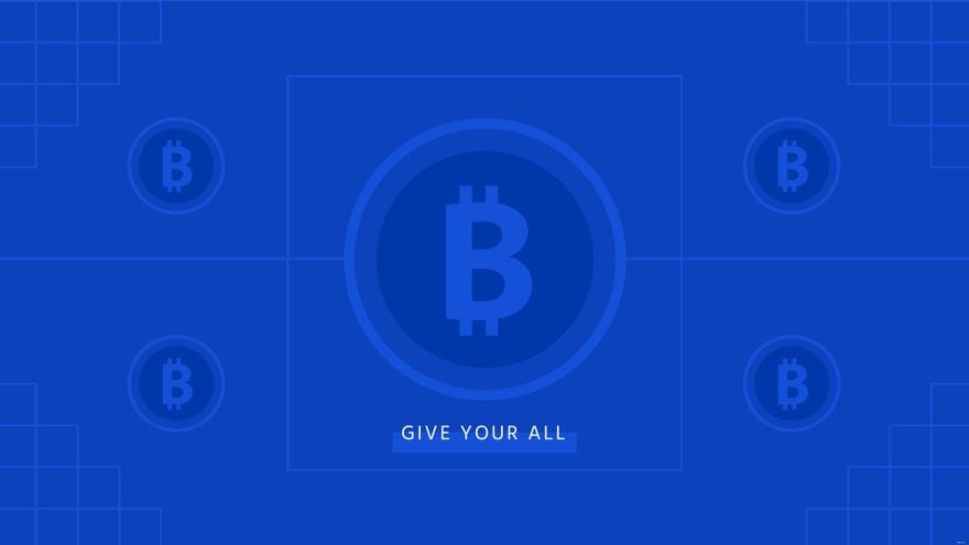 Free Blue Cryptocurrency Wallpaper