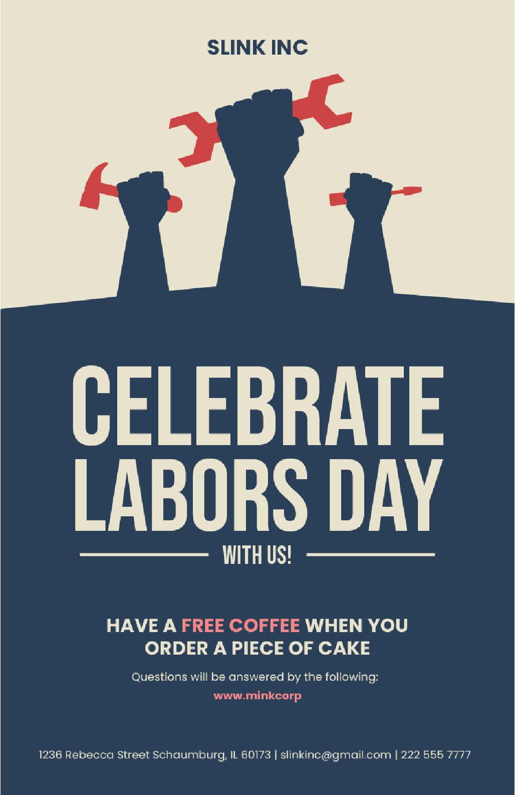 Classic Labor Day Poster Template