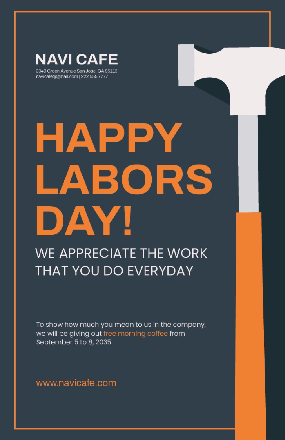Creative Labor Day Poster