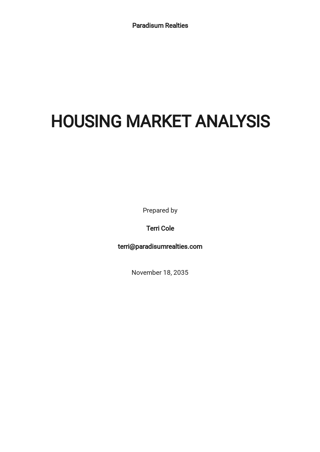 FREE Sample Real Estate Market Analysis Template in Google Docs Word FREE Sample Real Estate Market Analysis Template in Google Docs Word