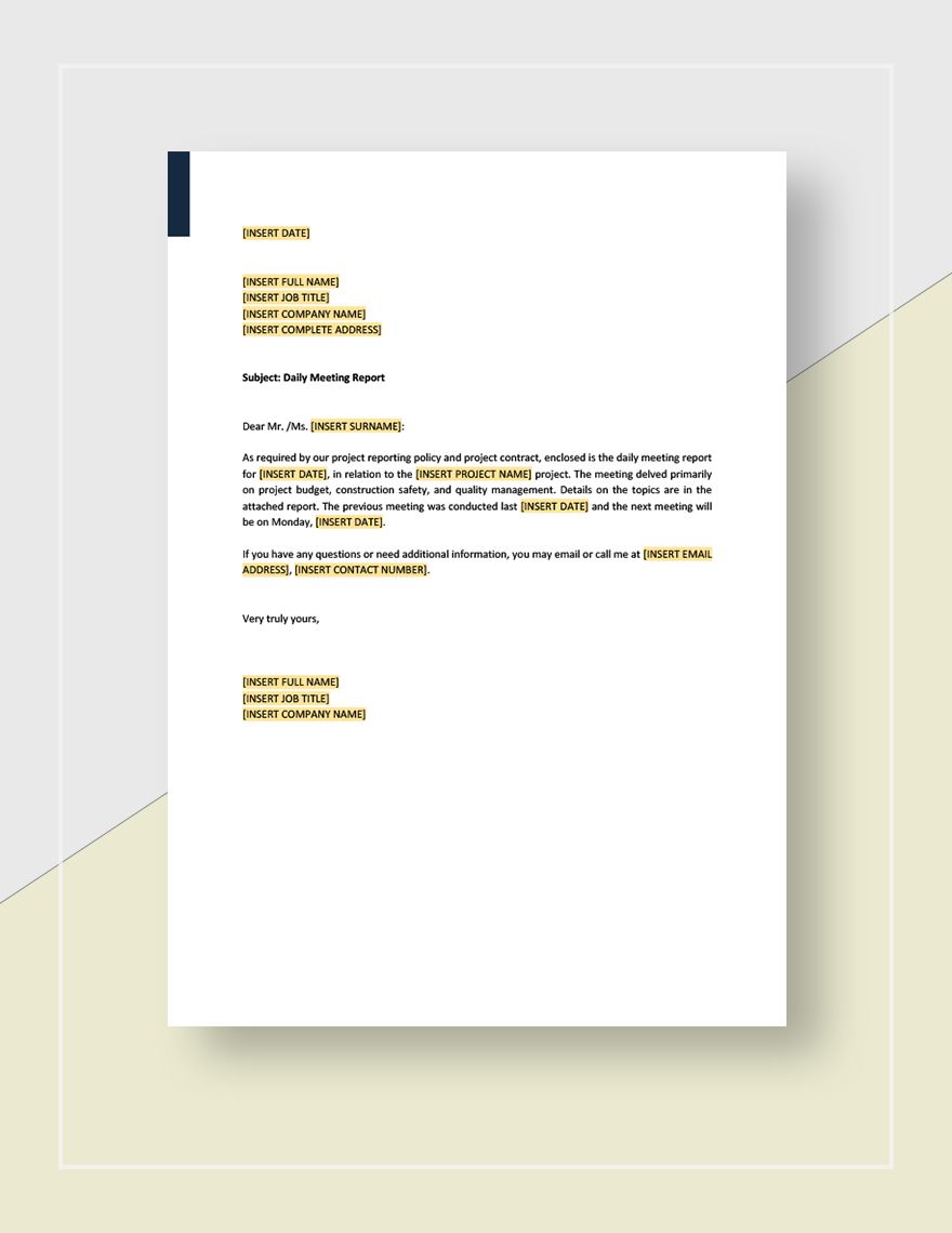 Meeting Reports Templates - Format, Free, Download | Template.net