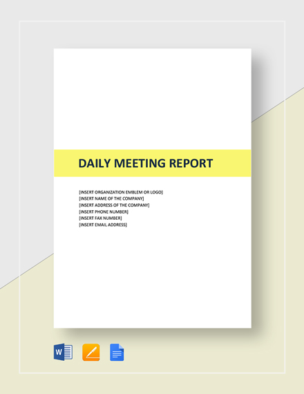 daglig mötesrapport