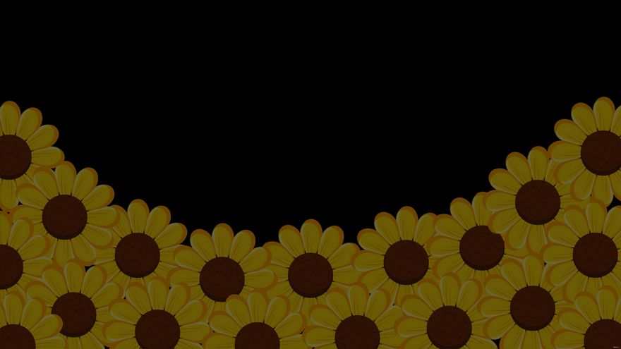 Dark Sunflower Background