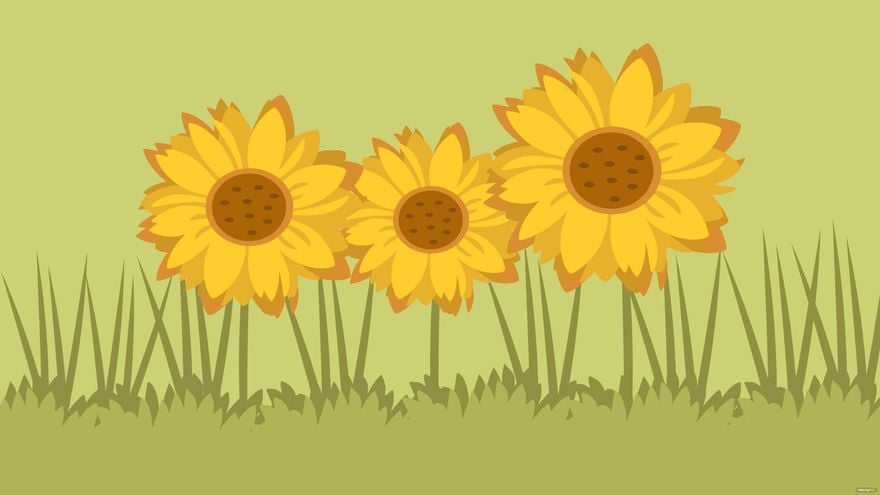 Free Real Sunflower Background in Illustrator, EPS, SVG, JPG, PNG