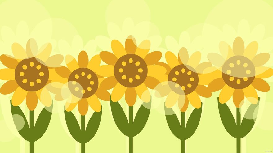 Free Soft Sunflower Background