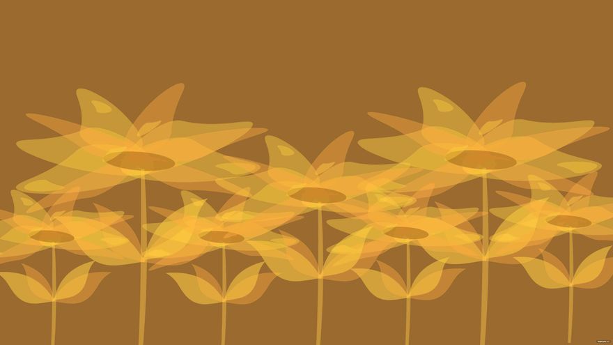Sunflower Painting Background in Illustrator, EPS, SVG, JPG, PNG