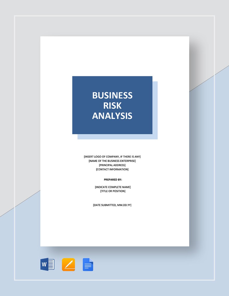 Business Risk Analysis Template
